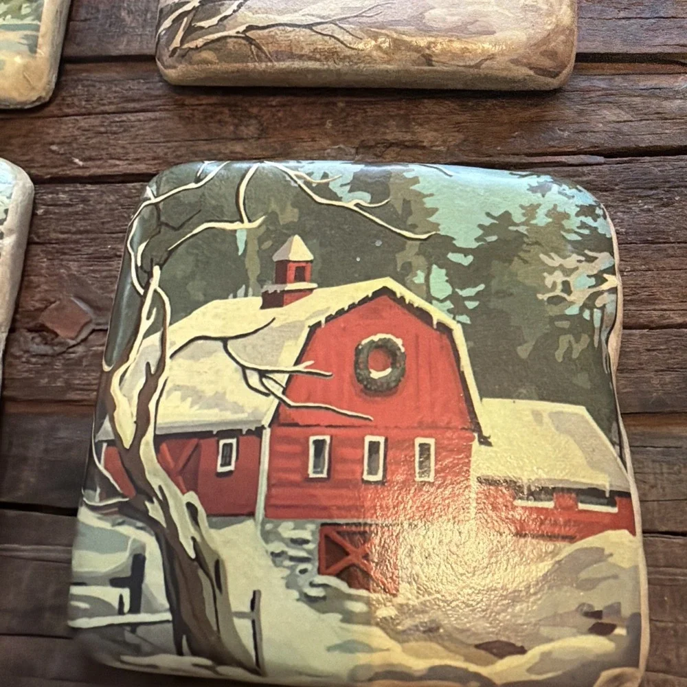 Chad Barrett Christmas Coasters Set Of 4!